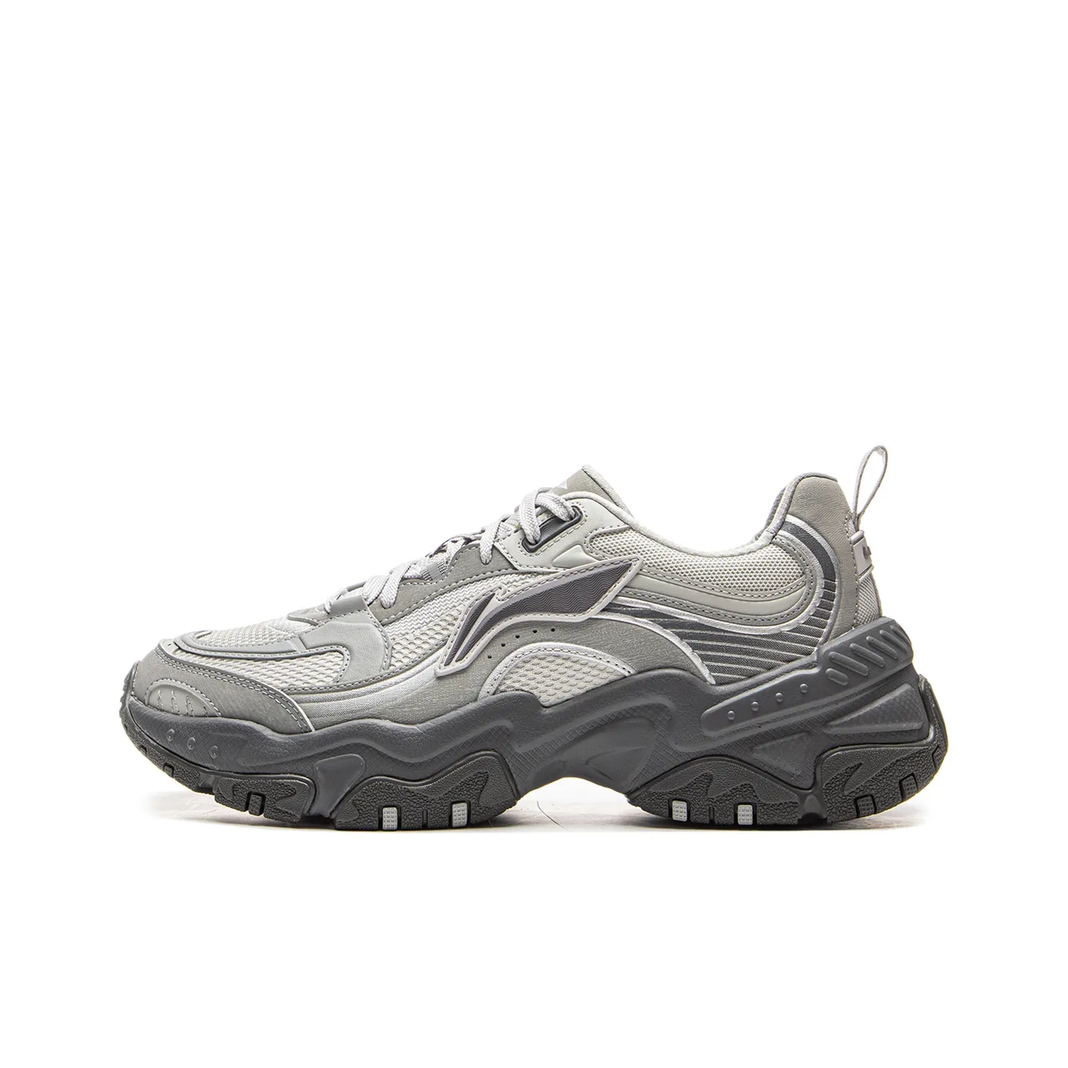 Подкладка Resistant Устойчивая к истиранию Дышащий Низкий Топ Casual Мужской Белый Серый