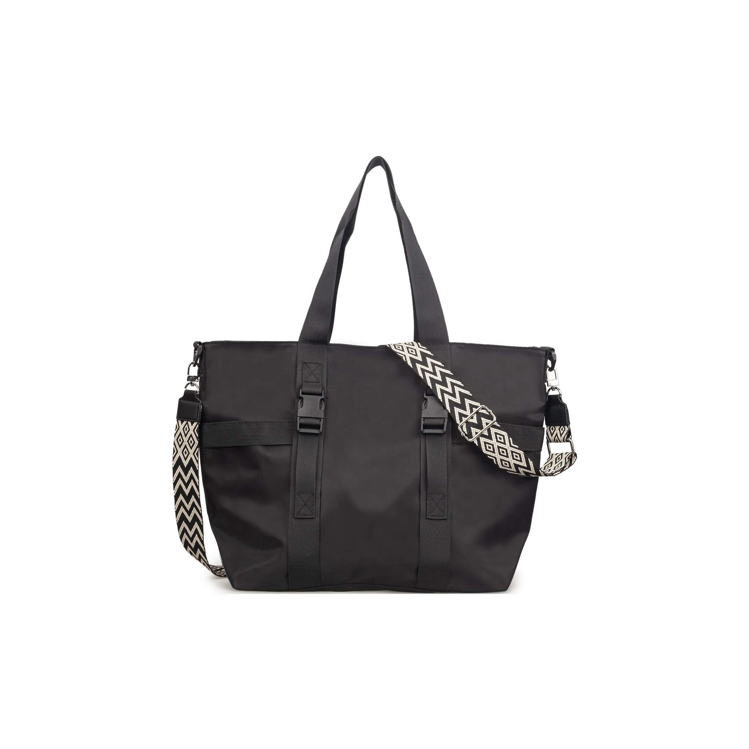 TAKI Nylon Tote Bag Shopping Bag Crossbody One Shoulder Handbags Unisex Multicolor