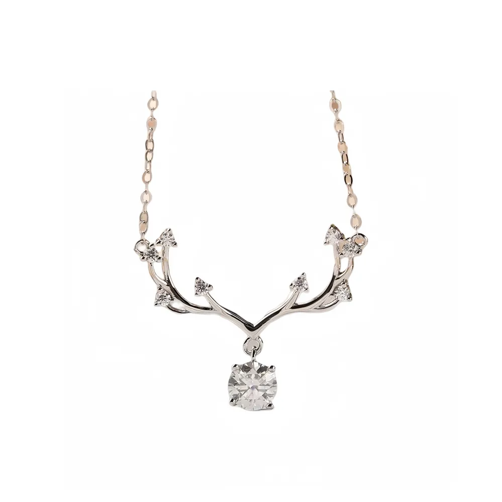 Stone On The Line S925 Silver, Moissanite Necklaces Women's