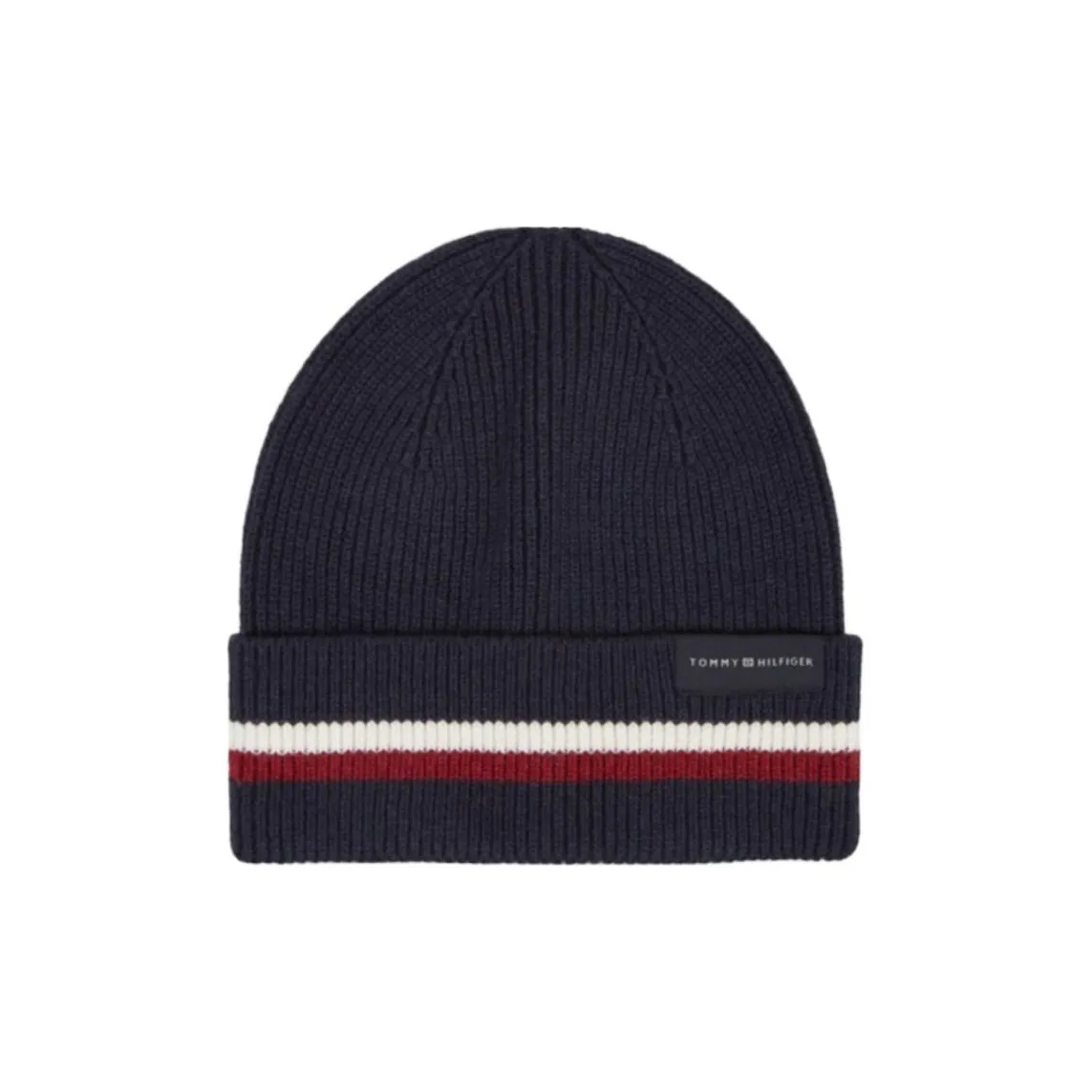 Tommy Hilfiger Wool Blend, Cotton Wool Beanies Men's Black