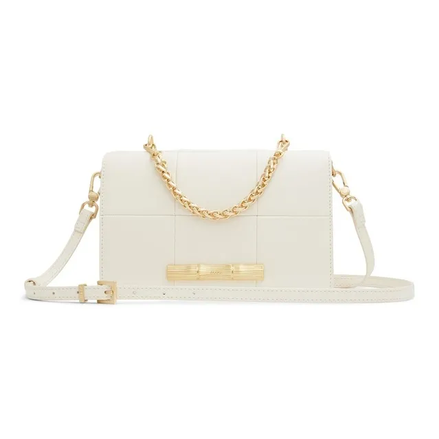 ALDO Artificial Leather Crossbody Bag Medium Size Women's White/Black