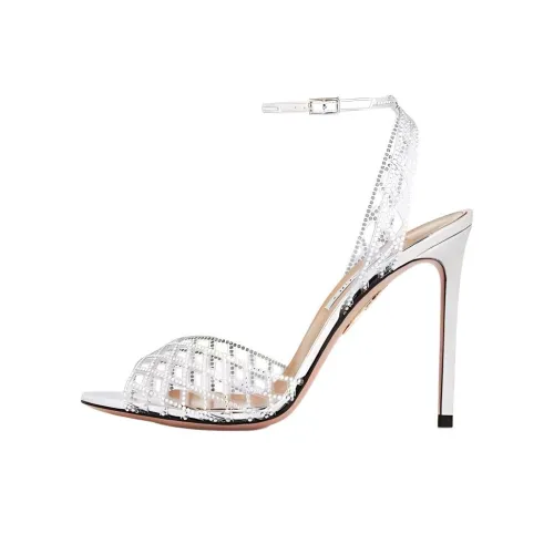AQUAZZURA one Ремень Сандалии Серебряный Женские