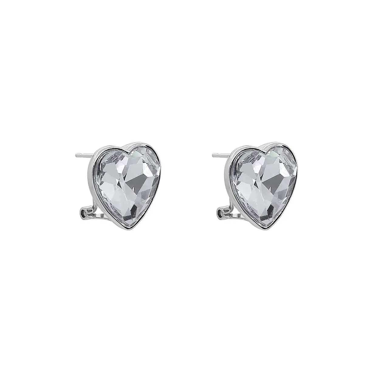 FANGFANGMARCEAU Gold Plated Karat Gold Czech Diamond Earrings Unisex