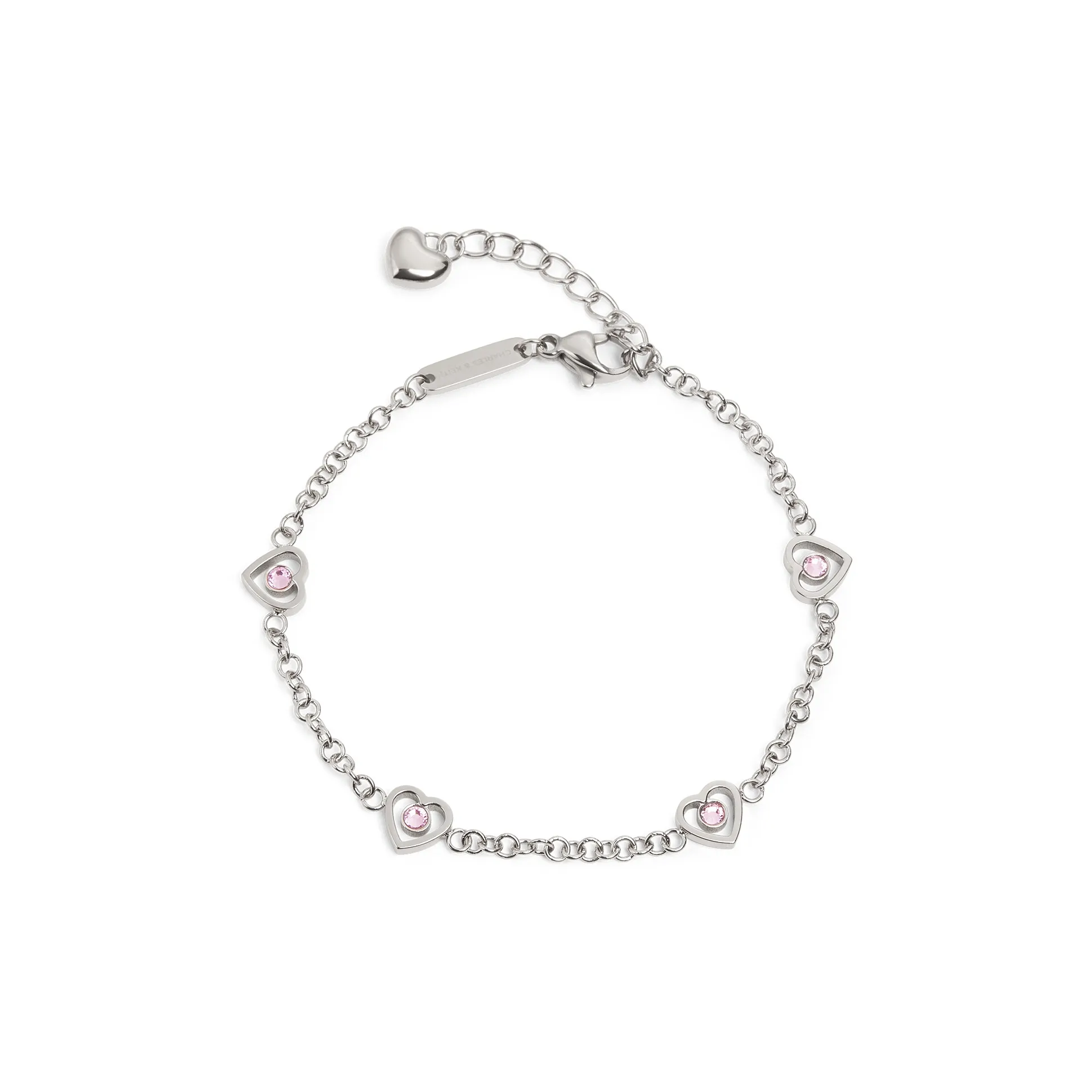 CHARLES&KEITH Stainless Steel Bracelets Women's Silver/Rose Gold