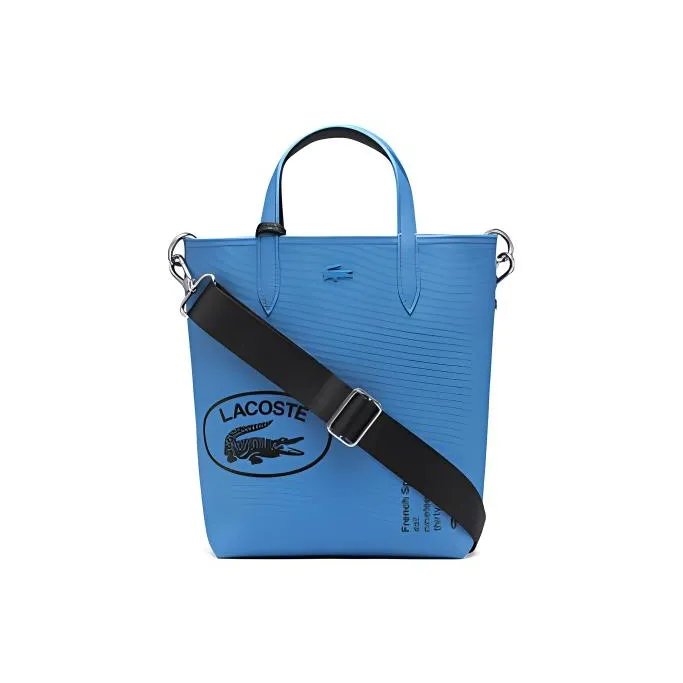 Сумка Tote из ПВХ в сотрудничестве с LACOSTE Сумка для покупок Сумка Сумка через плечо Сумка через плечо Средний размер Женская Синяя