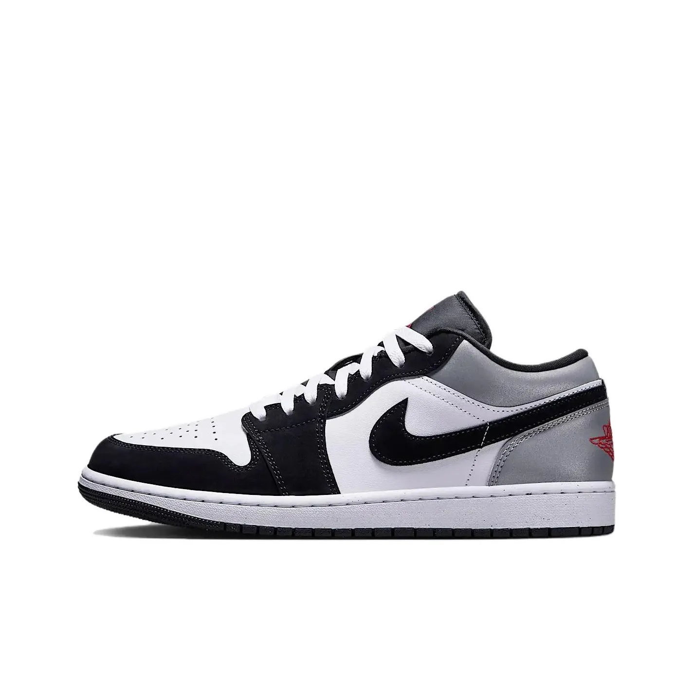 JORDAN 1 Low Se White Fire Red Black Matte Silver