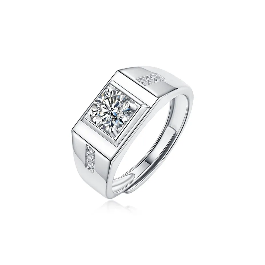 JINLIUFUJIXIANG Moissanite Collection S925 Silver Rings Women's