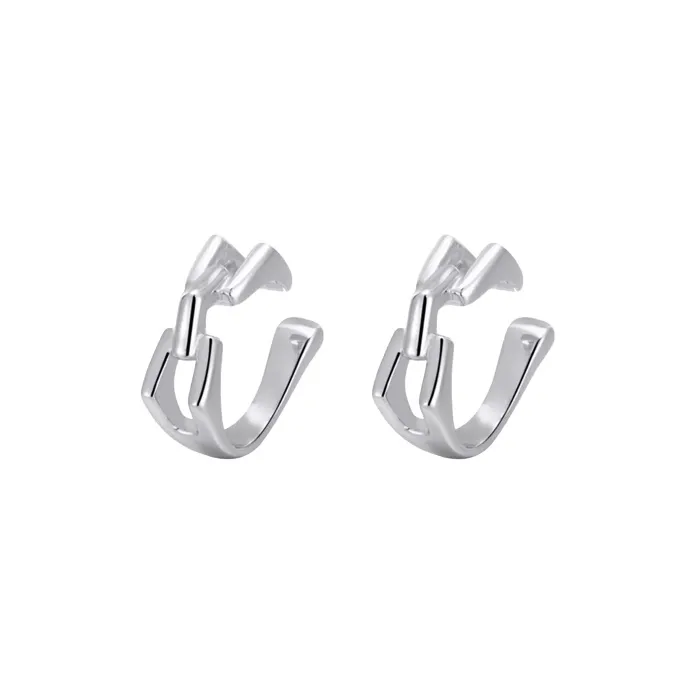 QIANFANGDAHUANGYE Alloy Clip-On Earrings Unisex