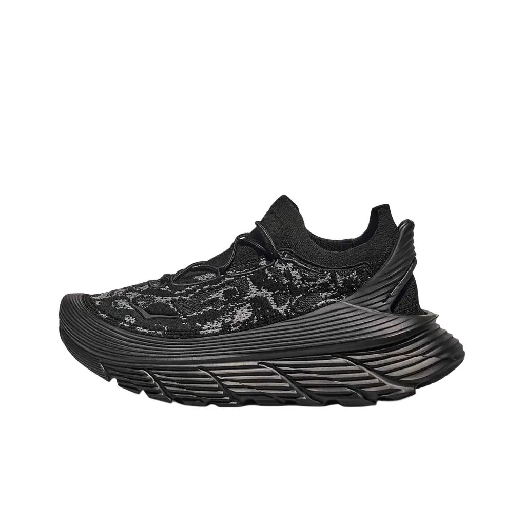 HOKA ONE ONE Restore Chukka Slip-Resistant Низкий Топ Повседневные Городские Кроссовки для Коммутации и Бега Унисекс Черные