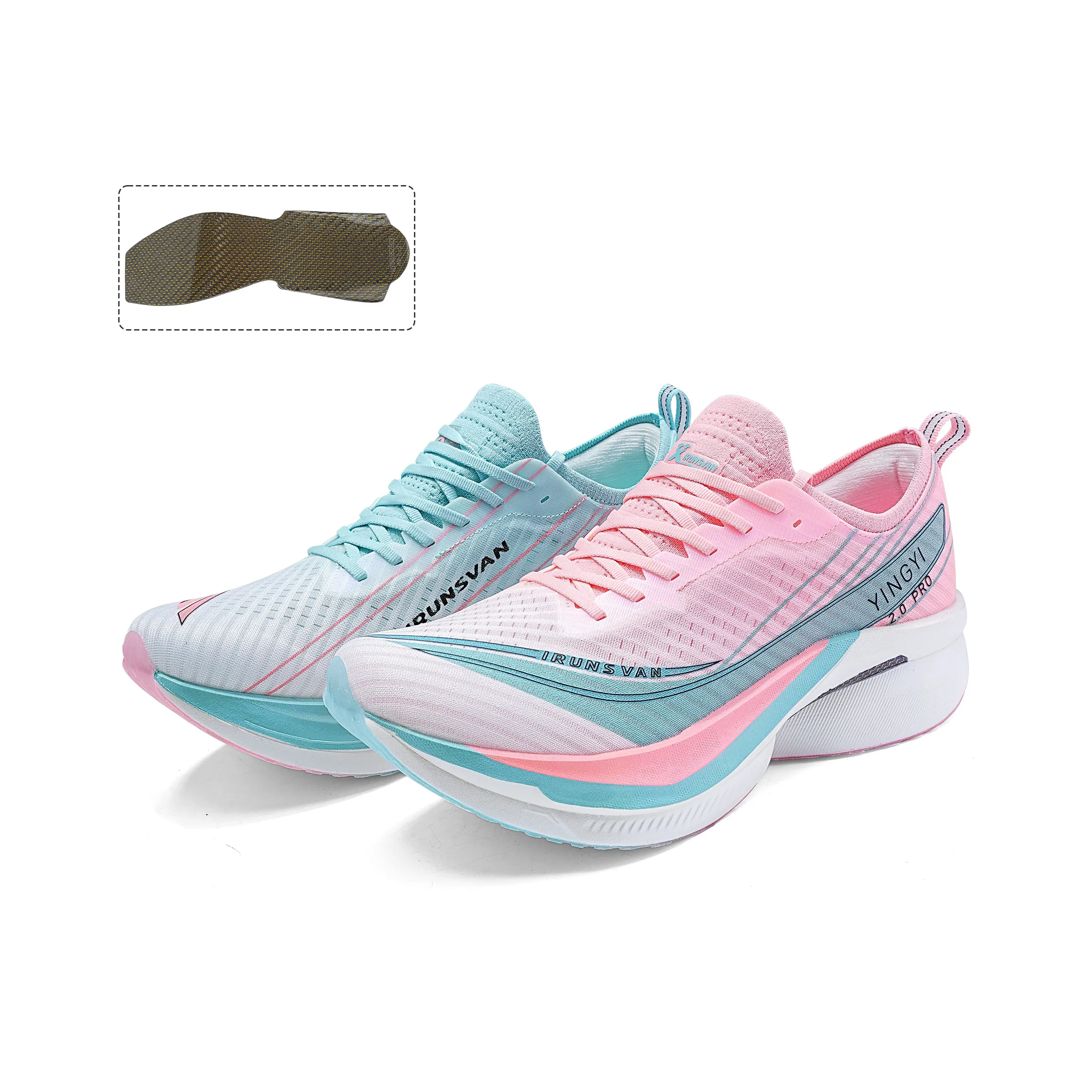 IRUNSVAN Low-Top Running Shoes Unisex Mismatched-Blossoming In Every Step