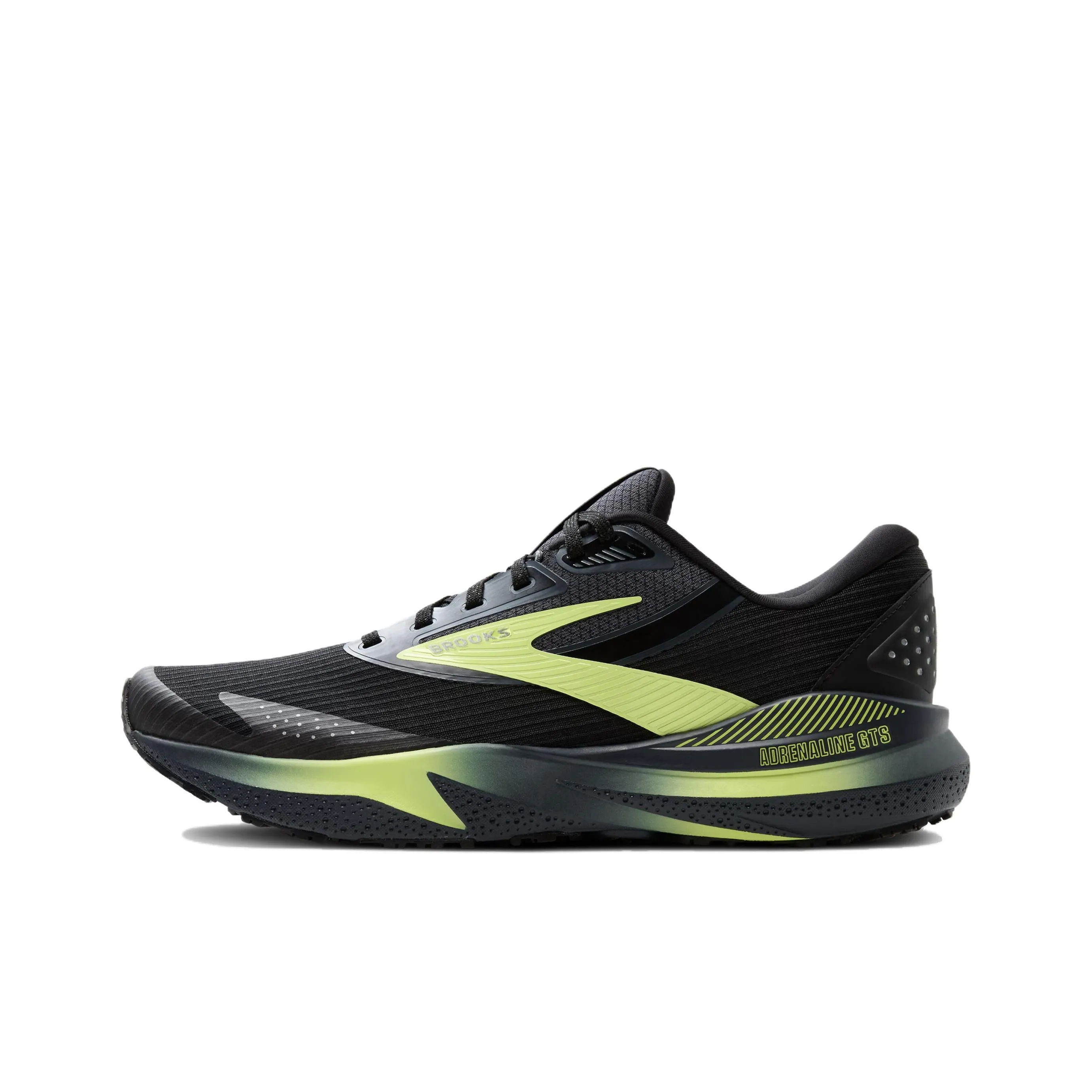 Brooks Adrenaline GTS 24 Wear resistant And Waterproof Low Top Casual Running Shoes Men's Black
