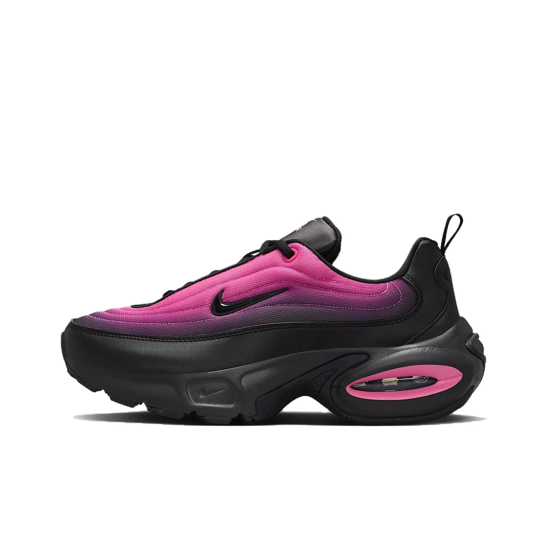 Nike Air Max Portal Устойчивый к истиранию Низкий Топ Повседневная обувь Женская Черная