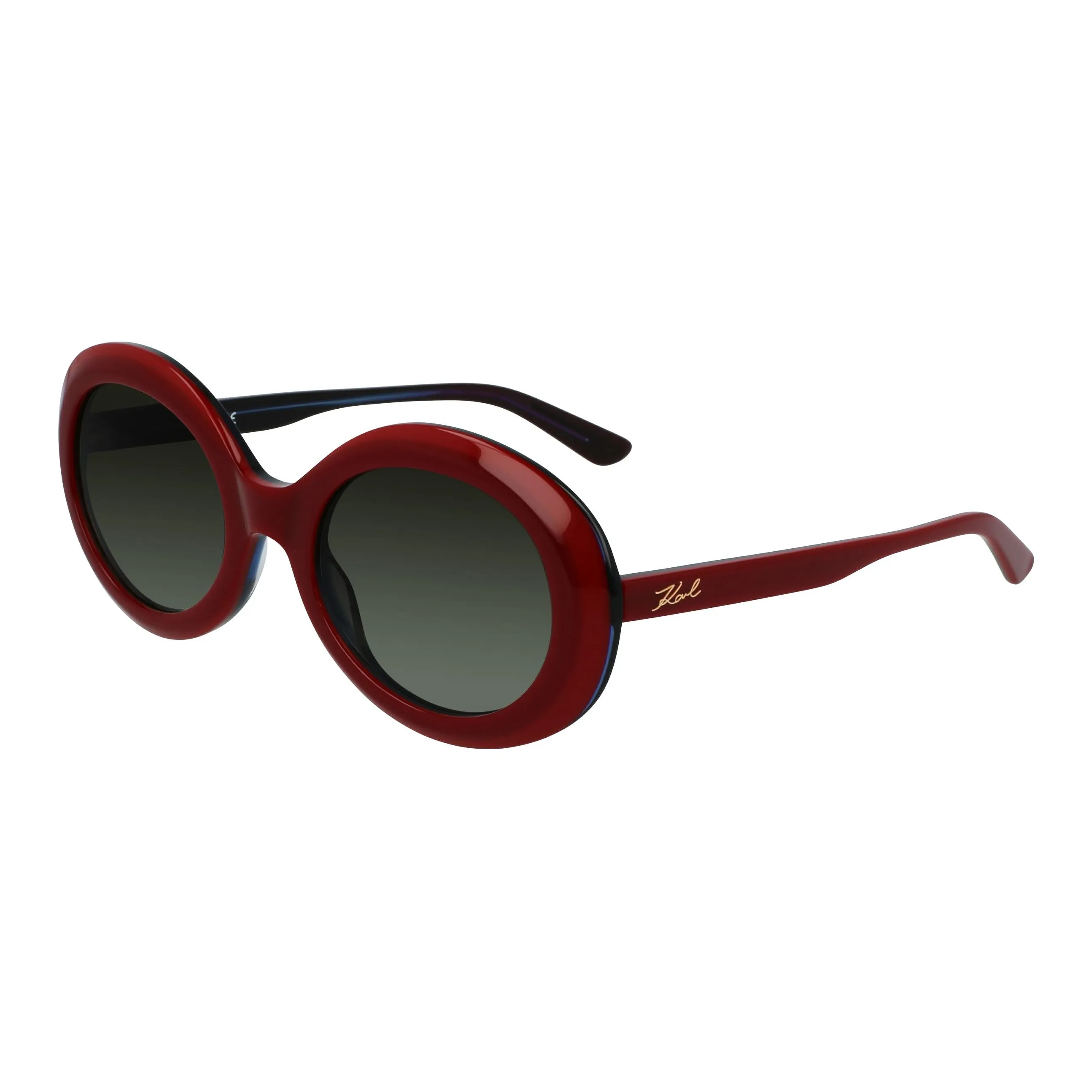 KARL LAGERFELD Round Sunglasses Women's Red