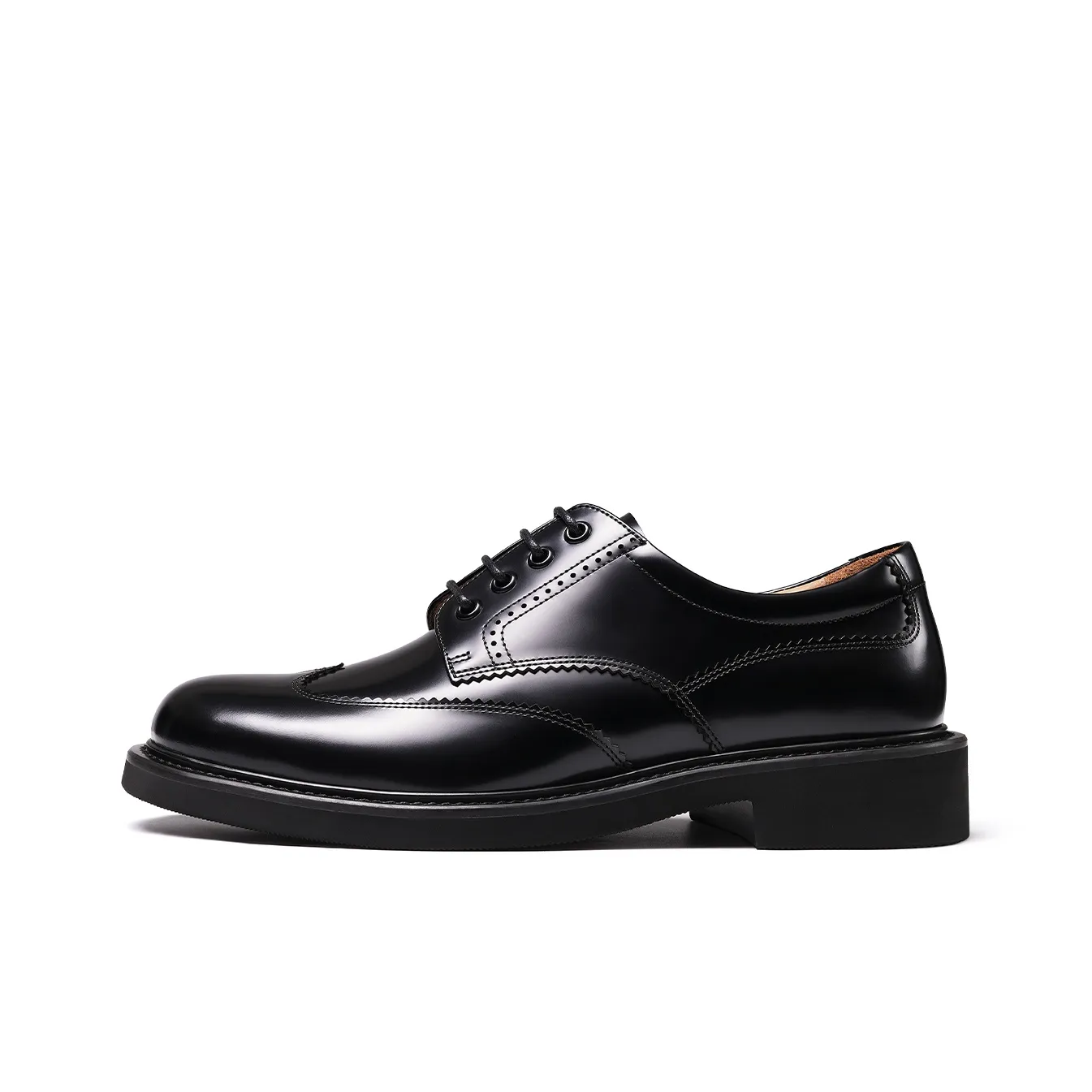 TRUFFAUT Italian Version Highlight Derby Shoes Casual Shoes Men's Black
