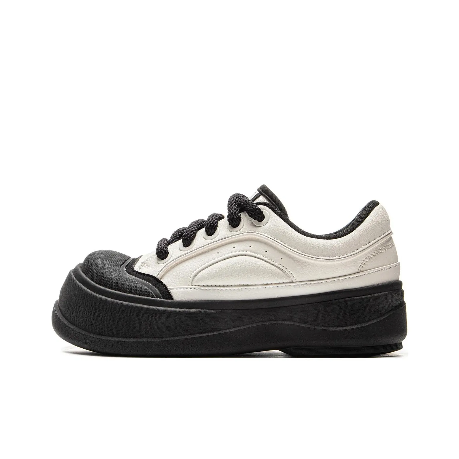 LINING Мед Slip-resistant Abrasion-resistant Низкий топ Скейтборд Кроссовки Женские Белый Черный