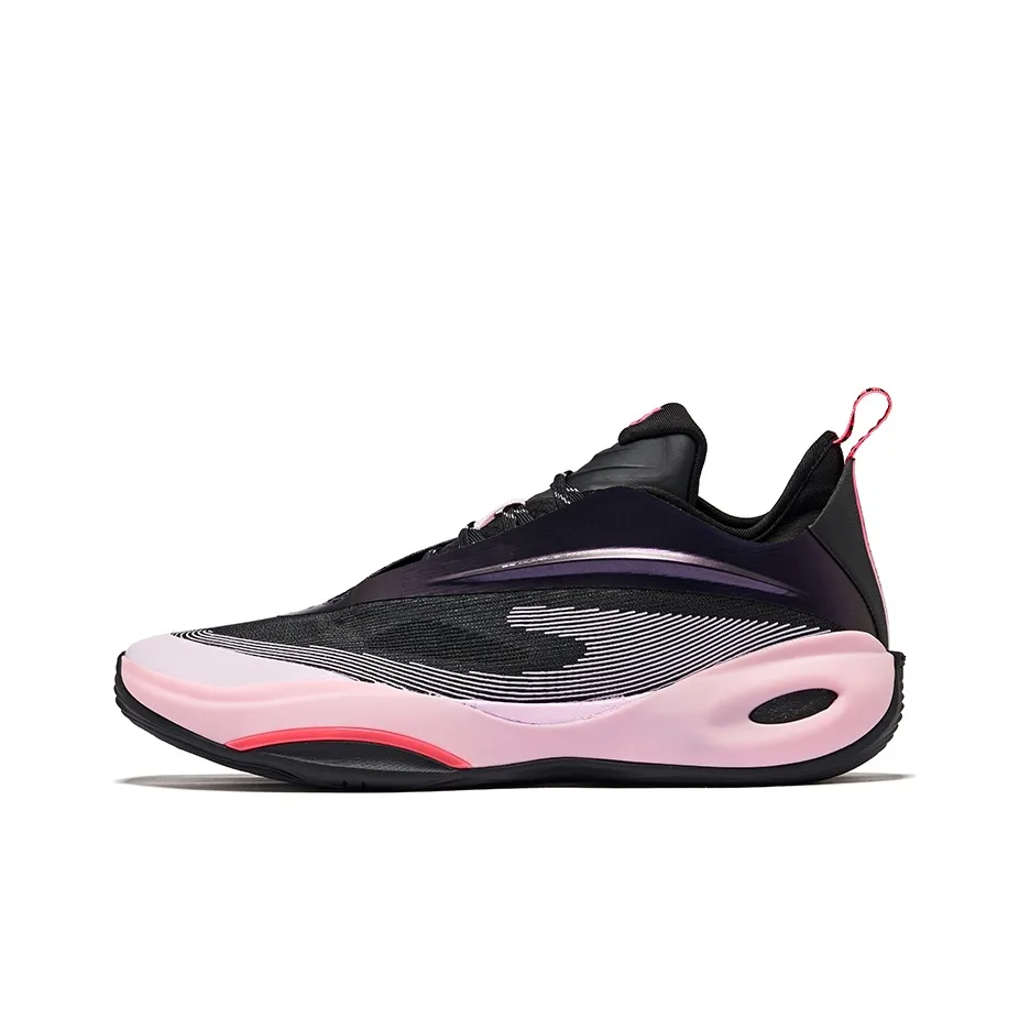 Erke Qian Xun 2.0 Cushioning Anti Rollover Slip Resistant Low Top Basketball Shoes Men's Heartbeat Color Scheme