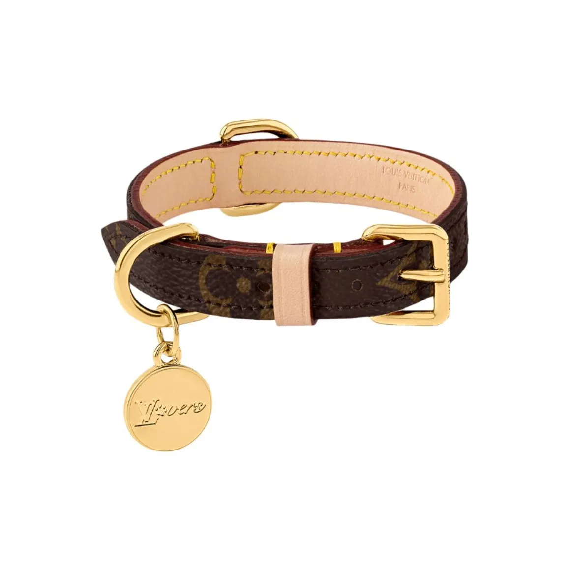 LOUIS VUITTON Cat Collar & Dog Collar 31 X 0.5 X 1.5 Cm Length X Height X Width