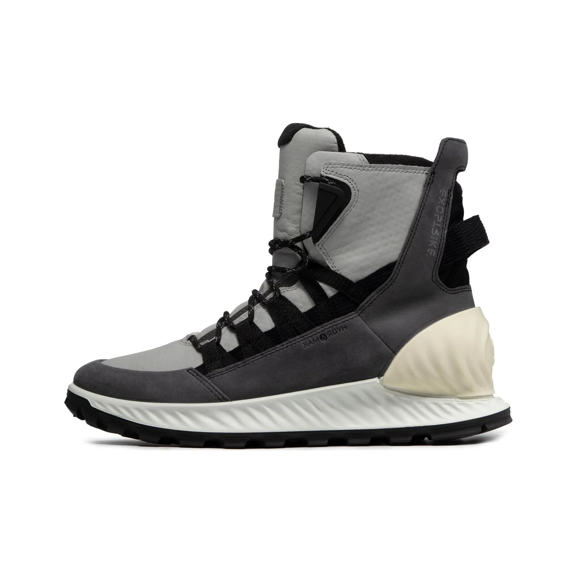 Ecco Высокие Кеды Спортивная Обувь Мужская Бетонно-Серый