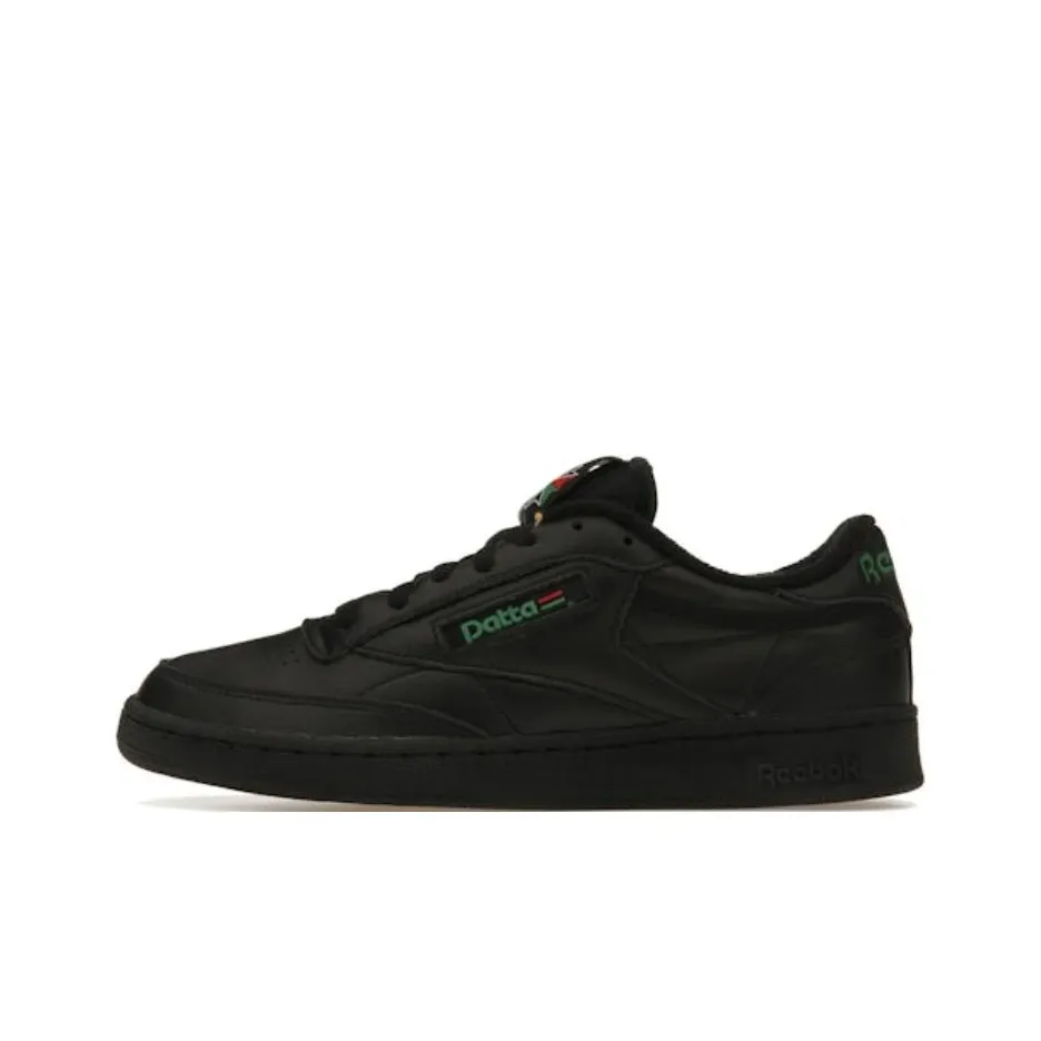 Patta x Reebok CLUB C 85 Устойчивые к истиранию низкие скейтборд-кроссовки Unisex Черные