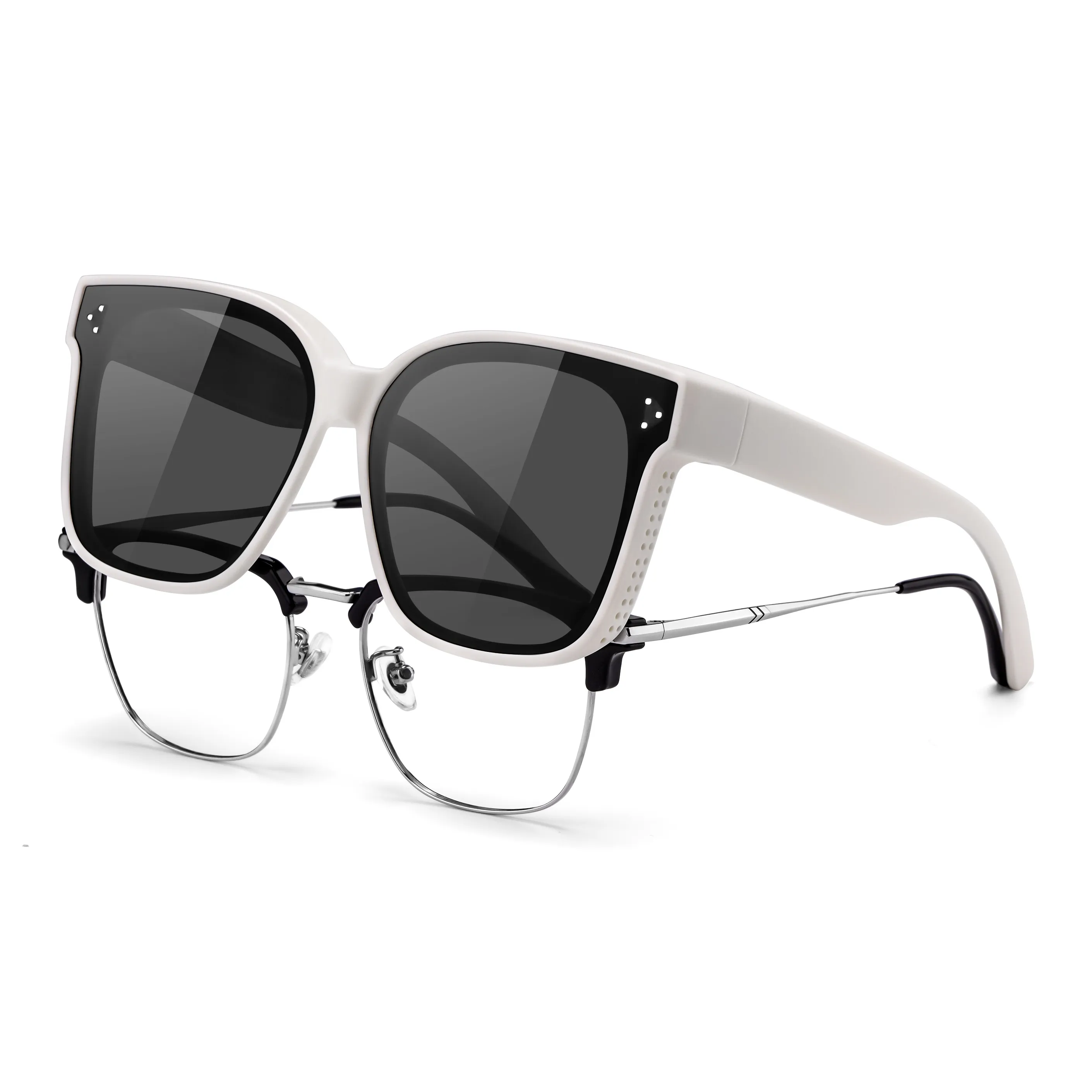 Wood Premium TR/Memory Plastic Square Sunglasses Unisex