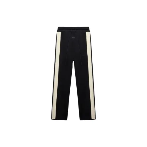 Fear of God Athletics Adidas Co Branded Paragraph Черные Мужские Вязаные Тренировочные Брюки