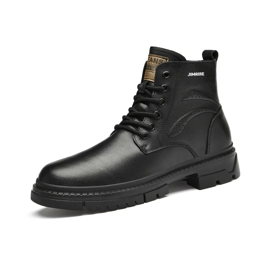 King Jinmai Короткий Мартин Boot Мужской Черный