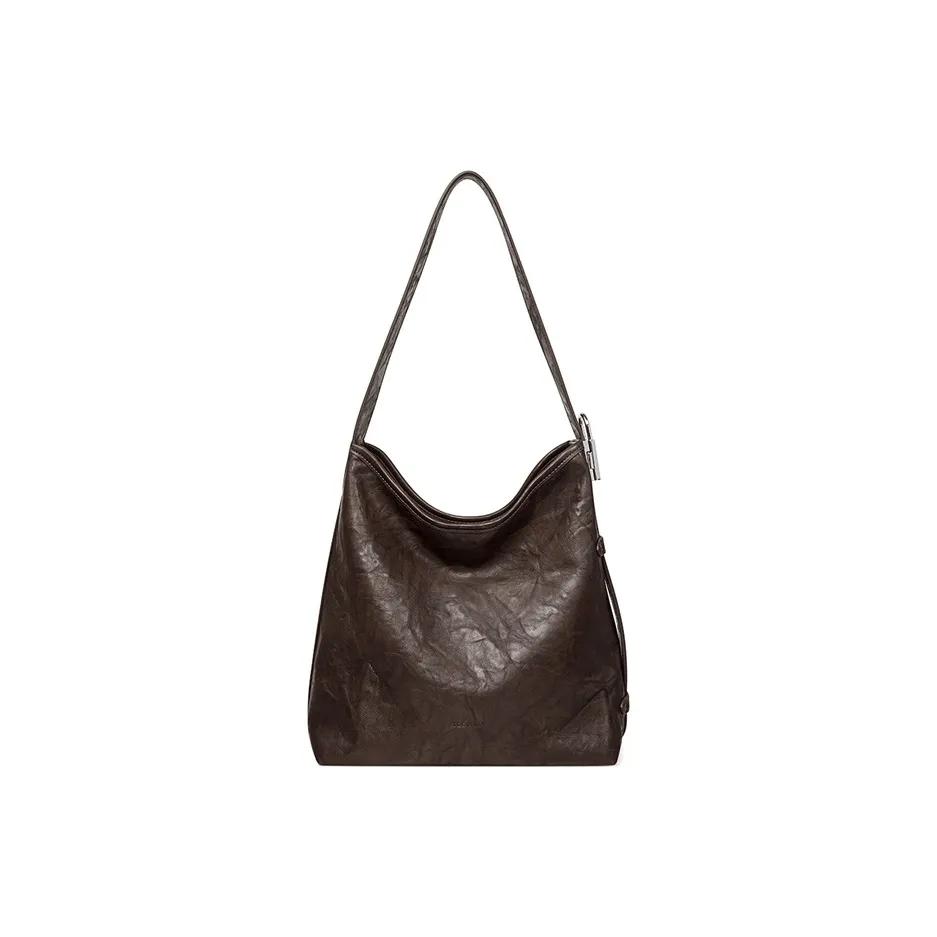 teenmix Сумка через плечо из синтетической кожи сумка-хобо сумка-тоут большая женская из сандалового дерева эбенового черного цвета