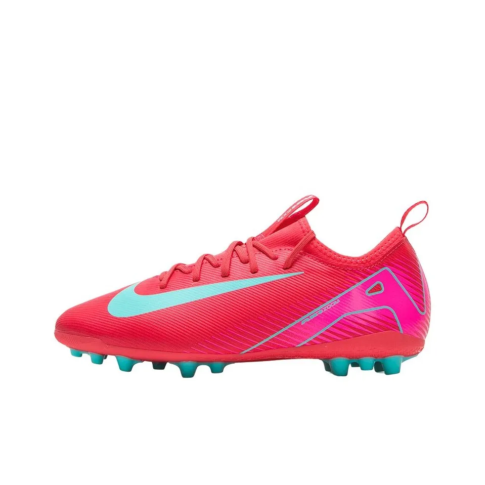 Nike Mercurial Vapor 16 Academy Slip Устойчивый к истиранию Низкий Топ Детская футбольная обувь Красный