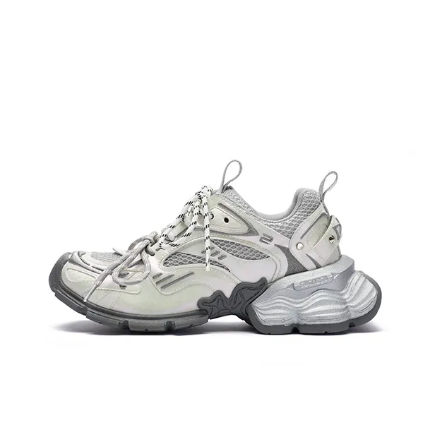 SUGARSU Low Top Chunky Sneakers Women's Mother of Pearl Color