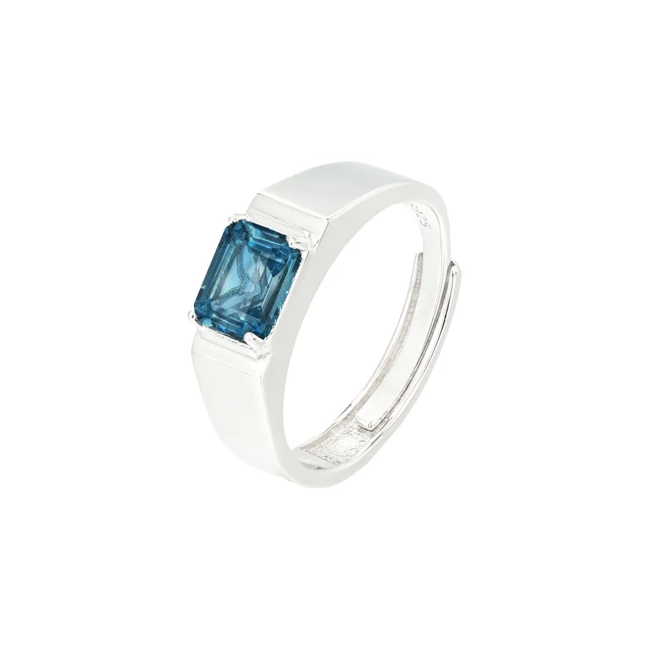 AIDAQIAN S925 Silver Ring Open And Adjustable Men
s