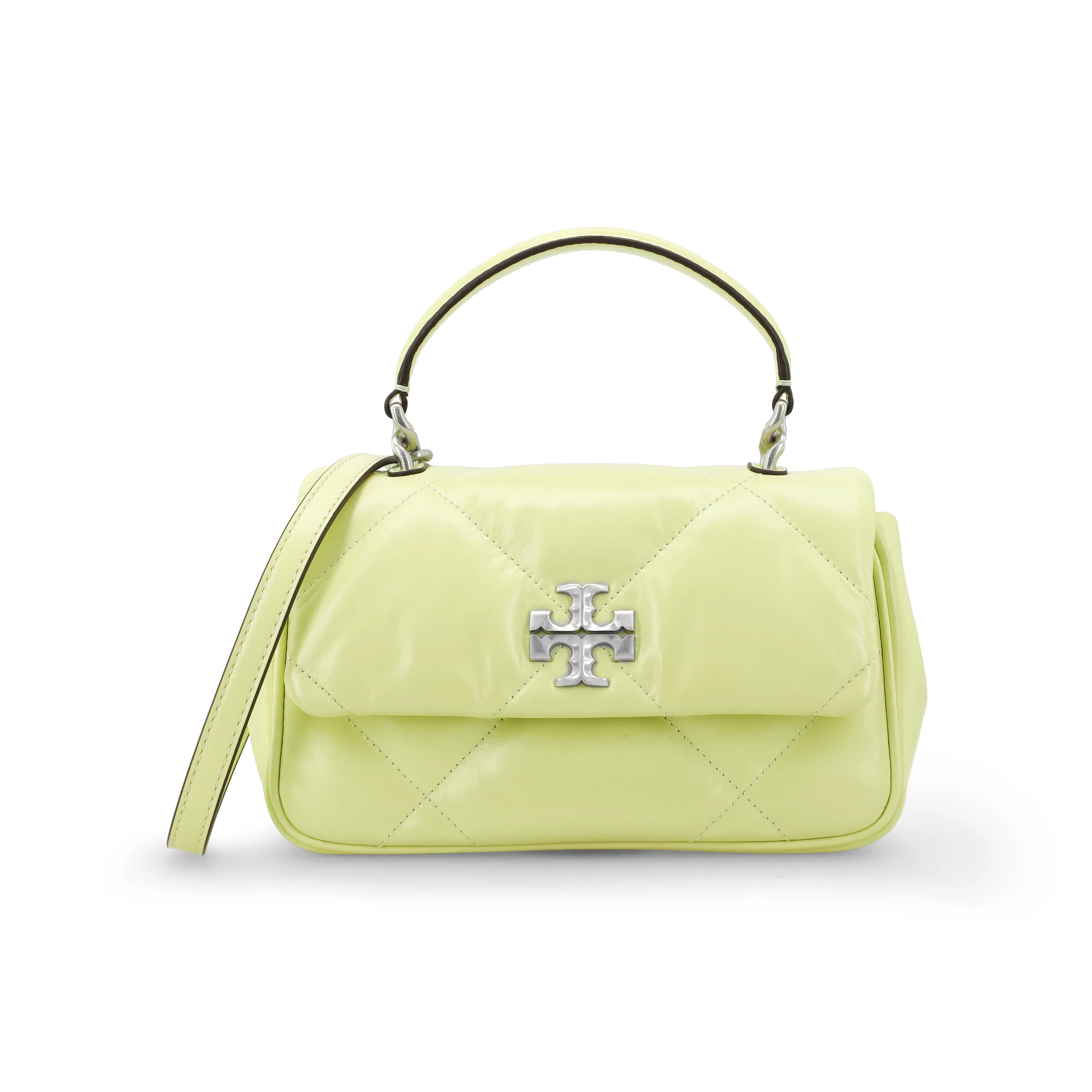 TORY BURCH Kira Cow Leather Handbag, Shoulder Bag, Crossbody Bag Women's Pear Green