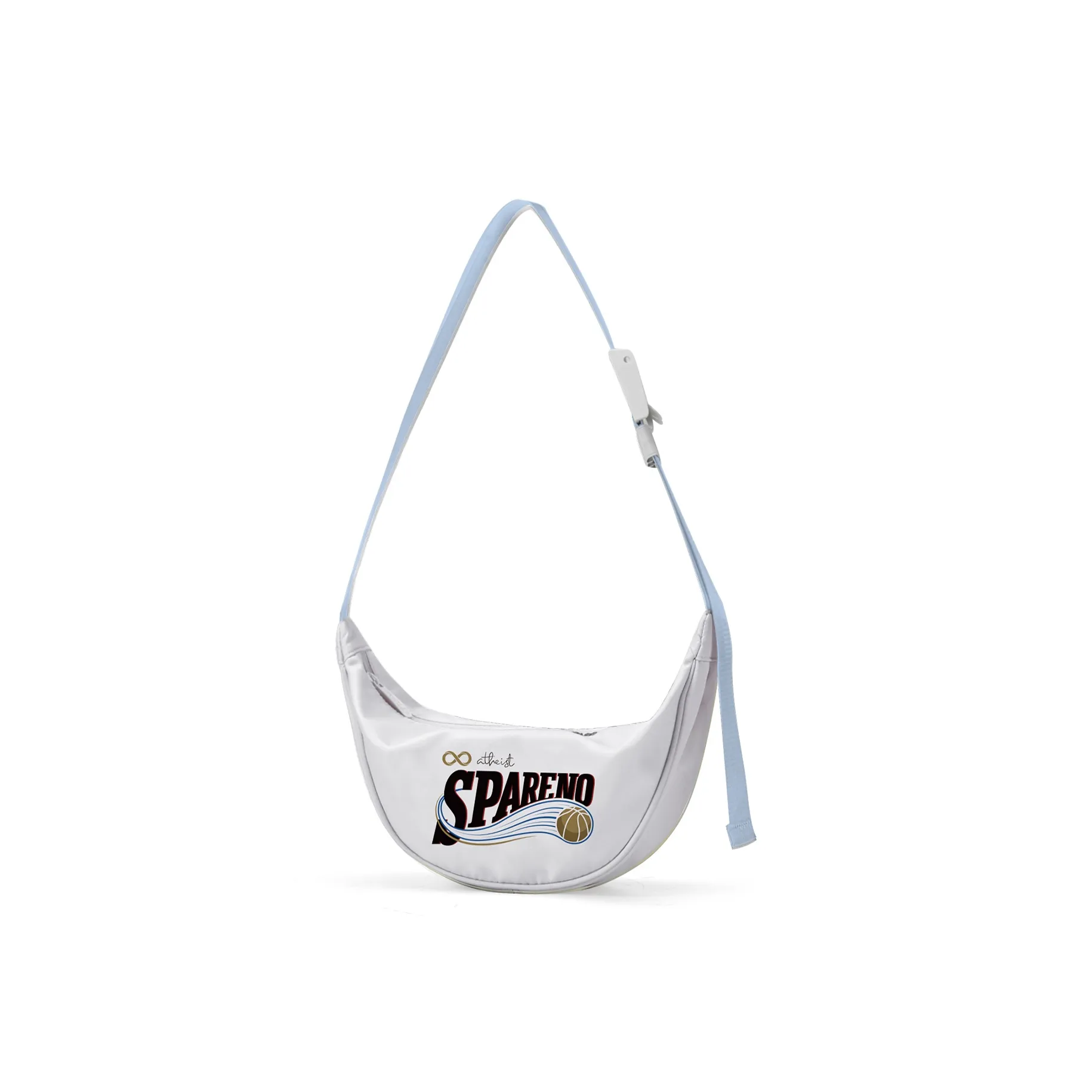 Spare No Pains. Полиэстер Сумка через плечо Бананка Сумка через плечо Унисекс Белый Желтый