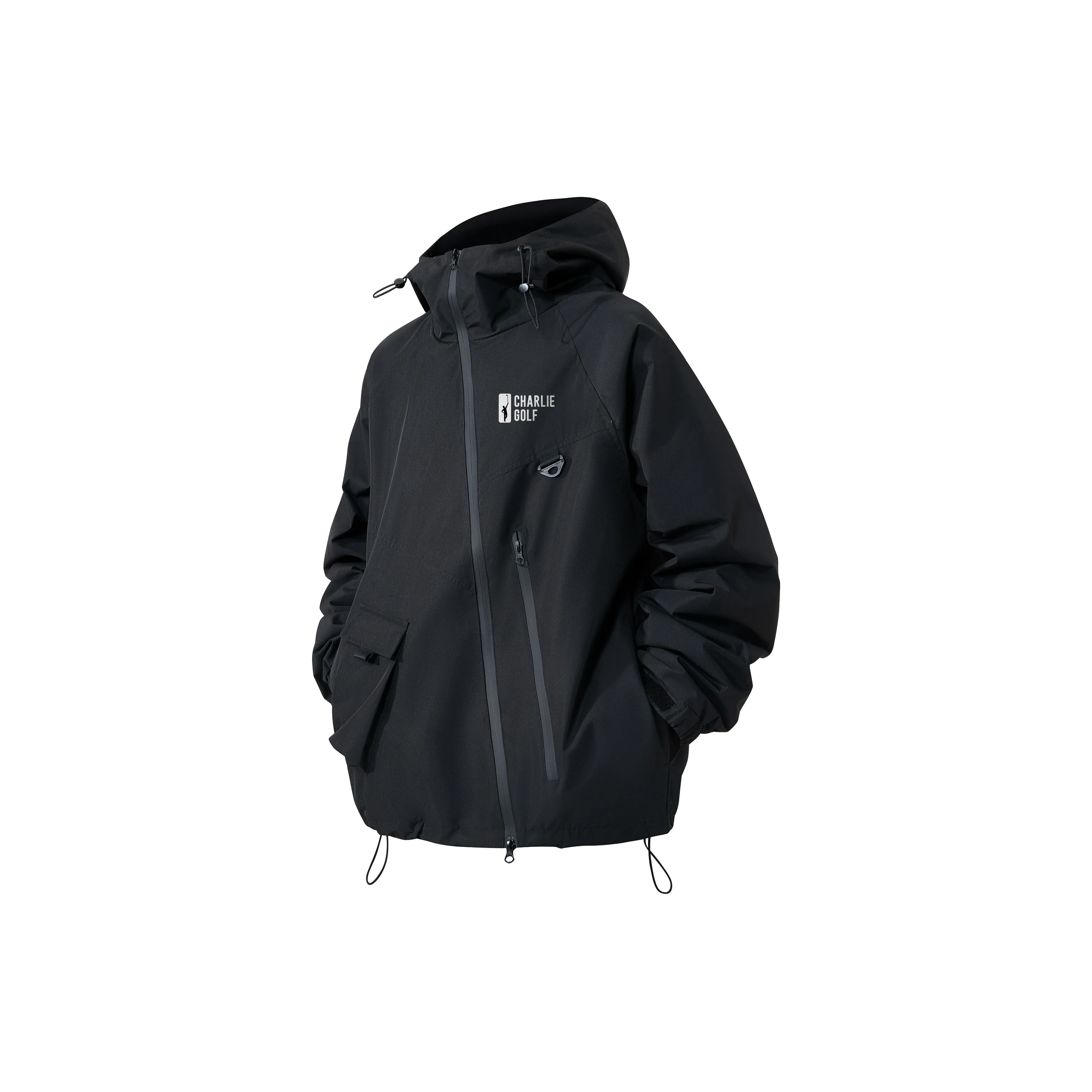 CHARLIE GOLF Water Resistant Windproof Wear Resistant Windbreaker Jacket Unisex