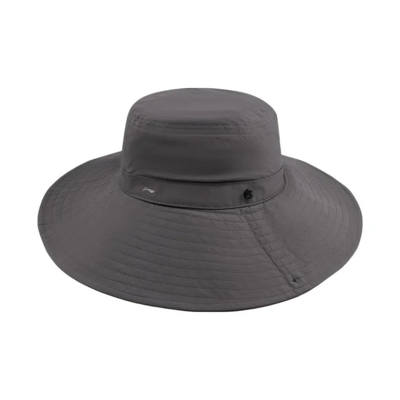 LiNing Polyester Bucket Hats Unisex Brick Gray