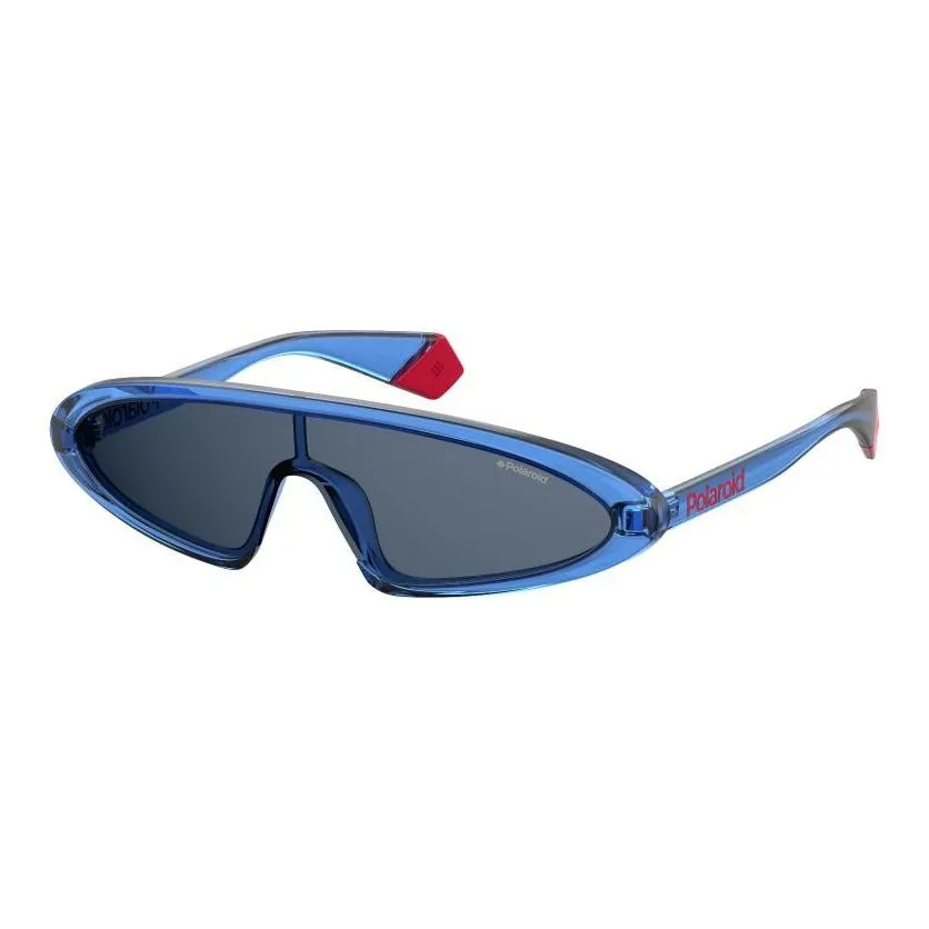 Polaroid Metal Irregular Shape Sunglasses Unisex Blue