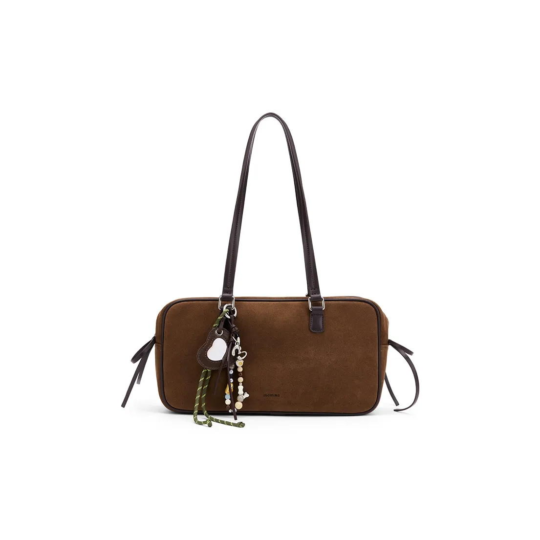 MCMIKO Cow Leather Patchwork With Artificial Leather Shoulder Bag Women's Suede Khaki
