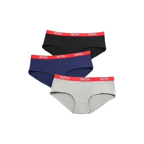 NAUTICA UNDERWEAR Черный + Глубокий морской синий + Светло-пшеничный серый Женские трусы