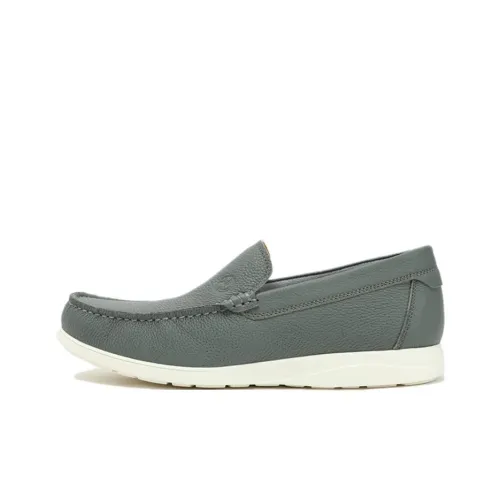 DIKENI Мужские повседневные туфли Low Top Свет Сосновый Зеленый Мужские
