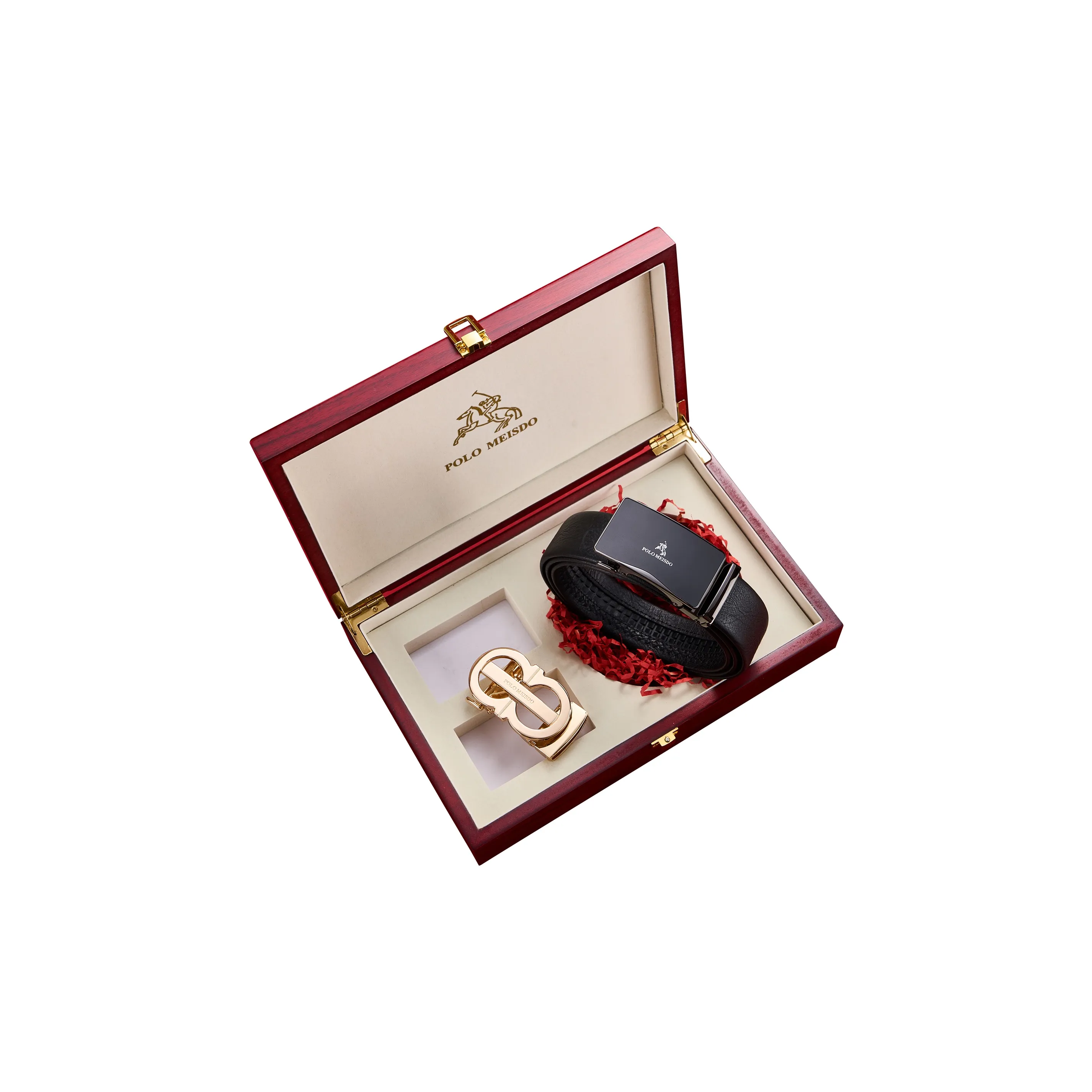 POLOMEISDO Top Grain Cow Leather Belt Men's 3.5cm Greeting Card Contact Customer Service For Writing