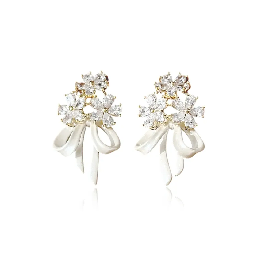 SHEEHHYY Сплав Серьги с цирконием Унисекс