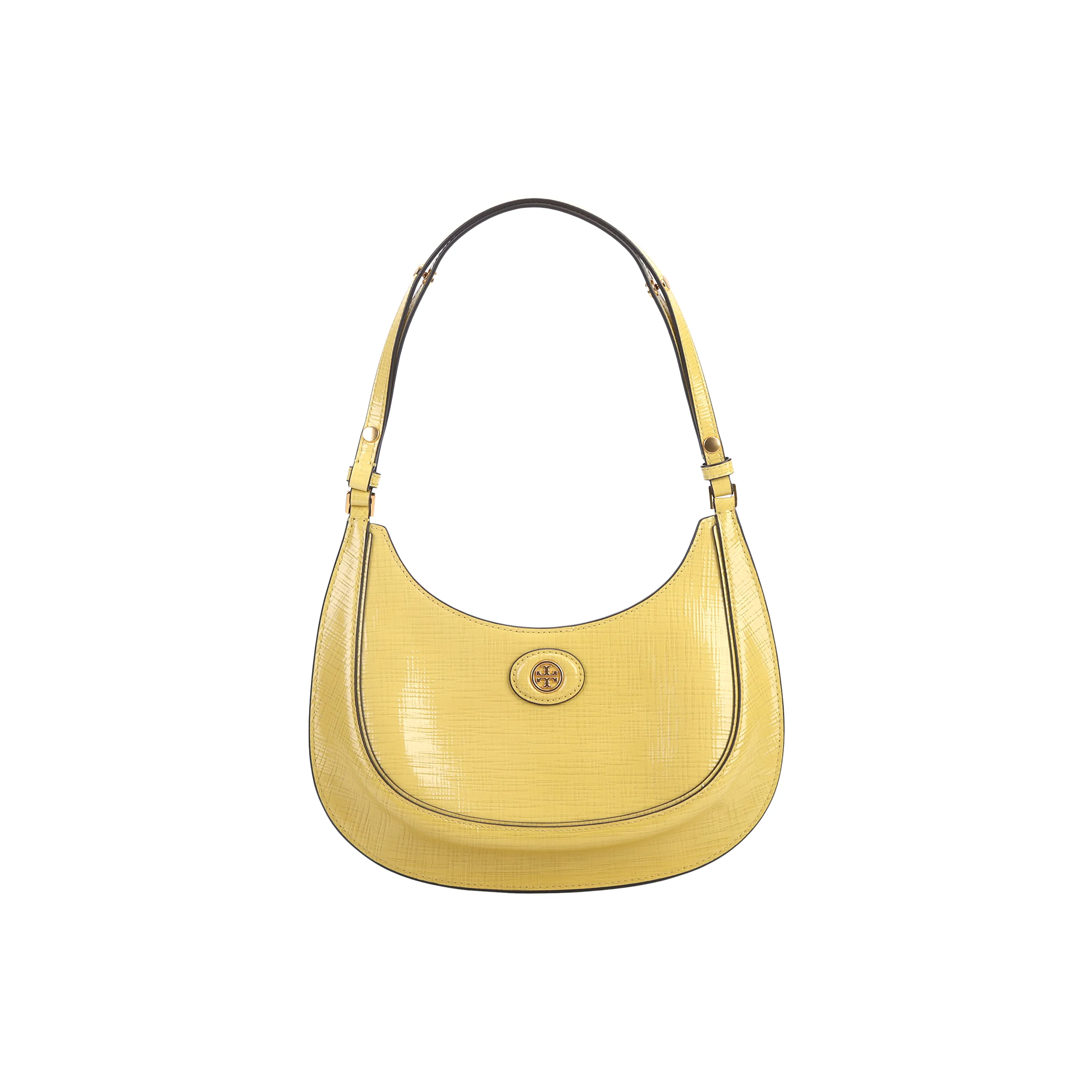 TORY BURCH Robinson Коровья кожа Сумка на плечо Сумка-полумесяц Сумка Сумка через плечо Женская Желтая