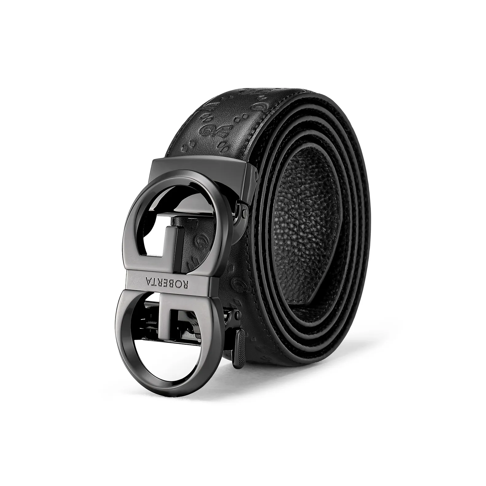 Roberta Di Camerino Ремни из крупнозернистой текстуры коровьей кожи мужской черный ширина 3 45 см
