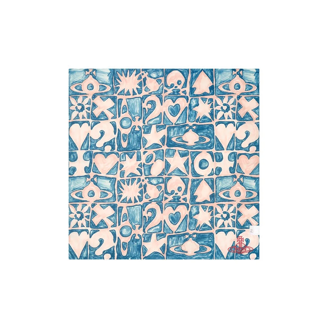 Vivienne Westwood Хлопковый шелк Шарфы Унисекс Синий