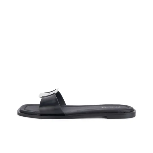 CKJ CALVIN KLEIN JEANS Слипоны Черные Женские