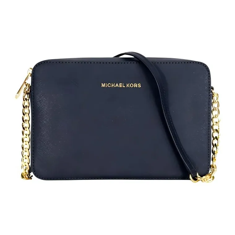 MICHAEL KORS MICHAEL KORS Handbag Collection Jet Set Travel Коровья кожа Сумка через плечо Средний Женский Темно-синий