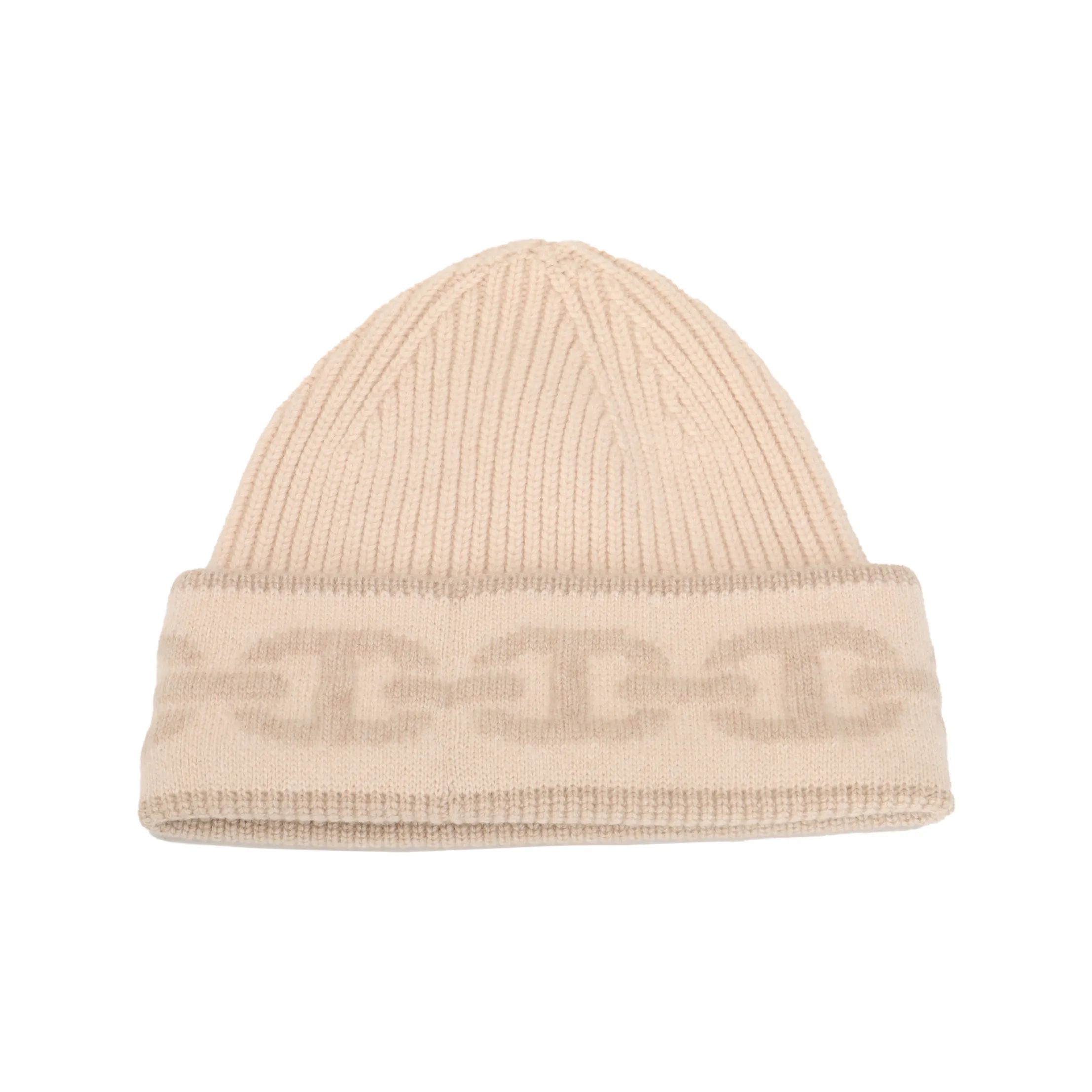 HERMES Cashmere Beanies Women's Beige