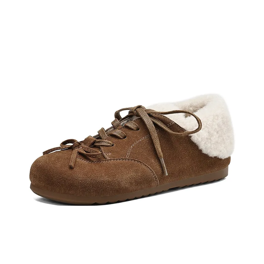 JOSINY Casual Низкий Топ CAMEL с флисовой подкладкой, скрытый каблук 2 см, женский