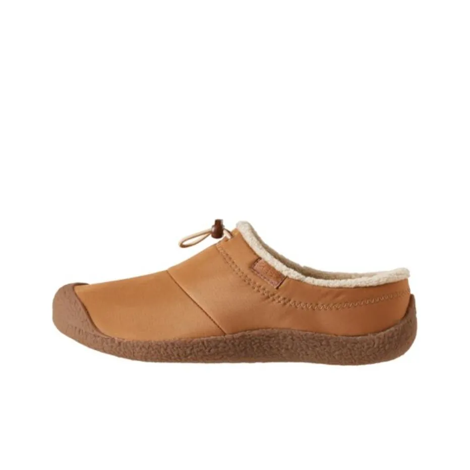 KEEN Howser 3 SLIDE Shiny Little Bull Hoof Slip Resistant Breathable Low Top Casual Shoes Women's Brown