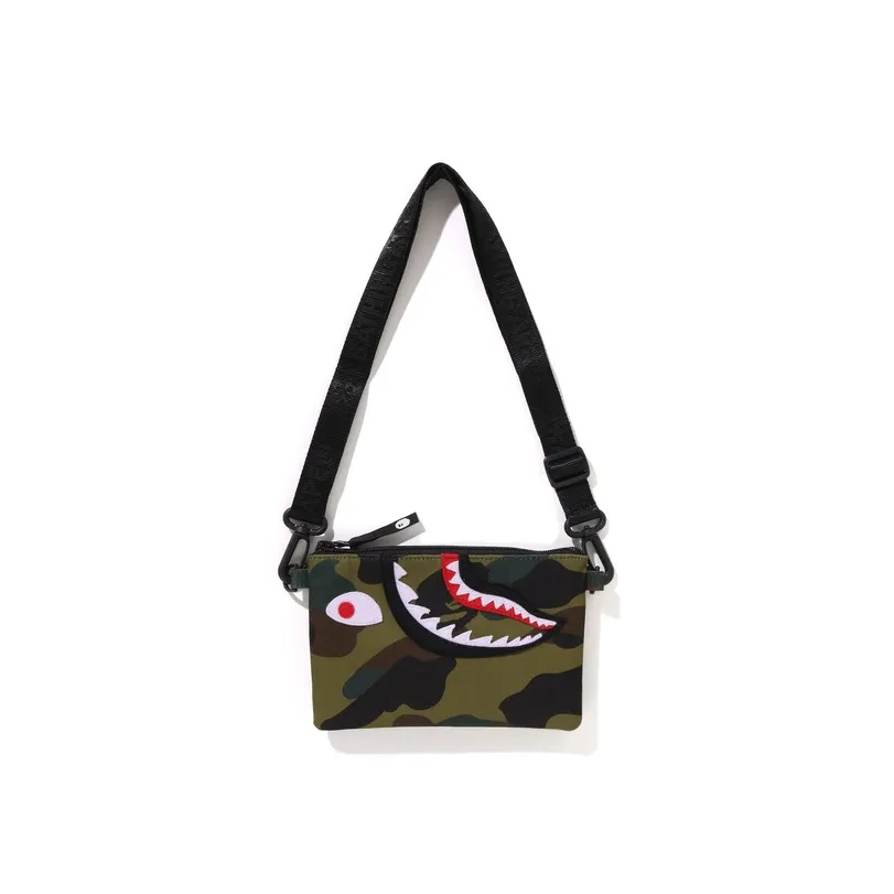 A BATHING APE Polyester Crossbody Bag Kids' Green/Yellow