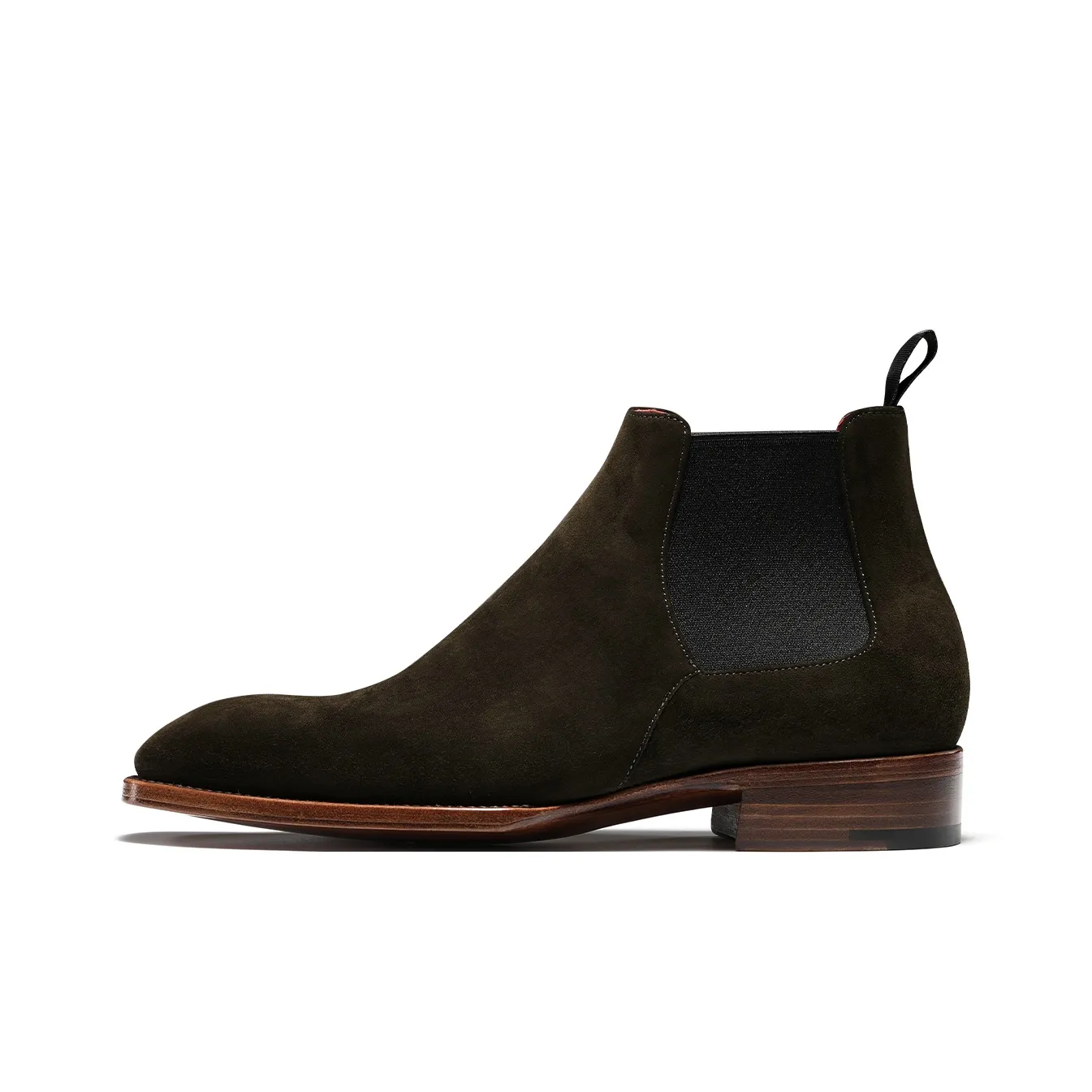 TRUFFAUT Harp Sole High-Top Boots Chelsea Boots Men's Army Green
